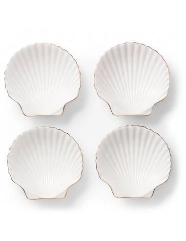 Set de 4 Platos para Aperitivo Concha
