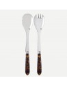 Set de 2 Piezas de Servir Ensalada Faux Tortoise