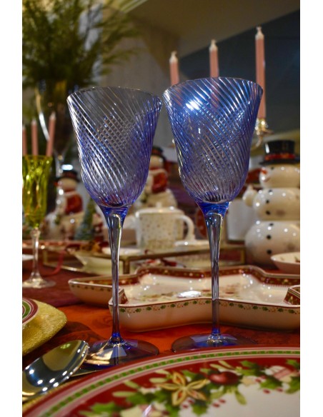 Set de 6 Copas de Agua Julia Vertigo Blue