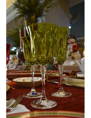 Set de 6 Copas de Vino Gemma Tenerife Verde