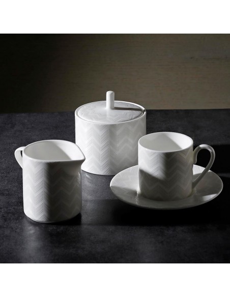 Set de 6 Tazas y Platillos para Café Zig Zag