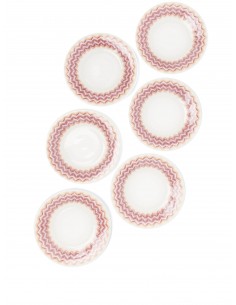 Set de 6 Platos de Pan Zig Zag Jarris