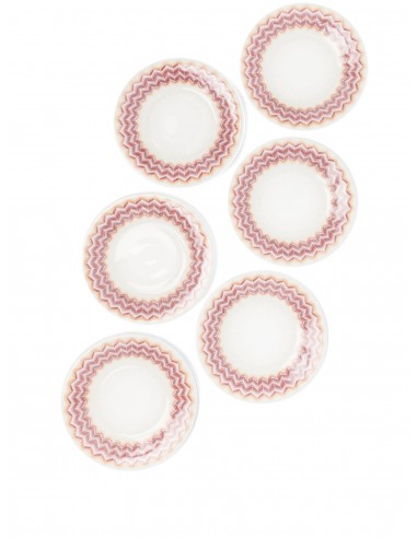 Set de 6 Platos de Pan Zig Zag Jarris