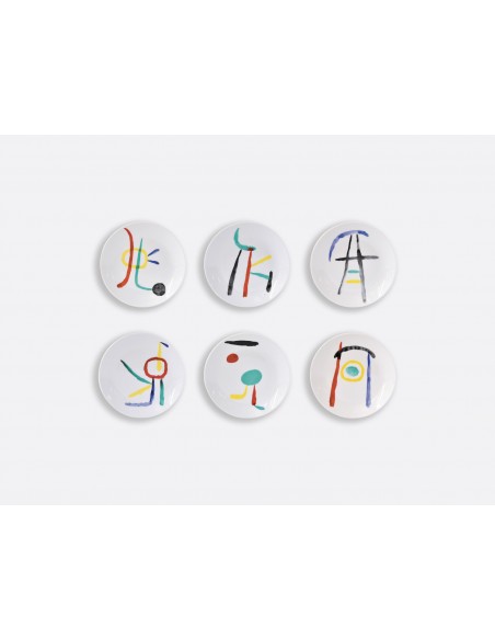 Set de 6 Platos de Pan Joan Miro