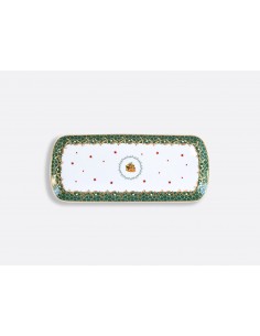 Platón de Cake Rectangular Noël Blanc