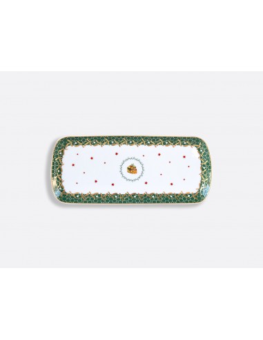 Platón de Cake Rectangular Noël Blanc