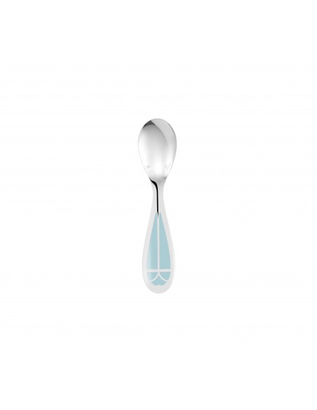 Cuchara Ice Blue Talisman - Silver Plated