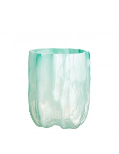 Florero Crackle - Verde Jade