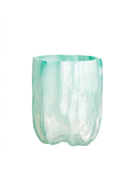 Florero Crackle - Verde Jade