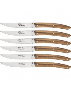 Set de 6 Cuchillos de Carne Olivewood