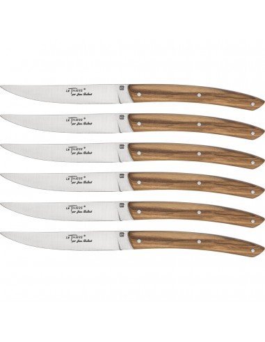 Set de 6 Cuchillos de Carne Olivewood