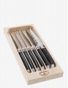 Set de 6 Cuchillos de Carne Laguiole - Negro