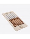 Set de 6 Cuchillos de Carne Olivewood