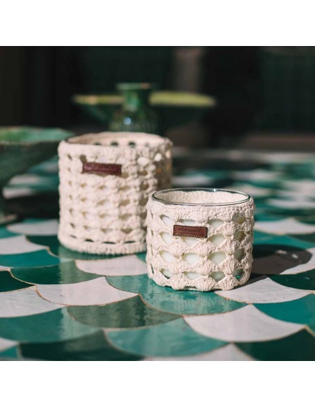 Vela Perfumada Macramé Figuier - M